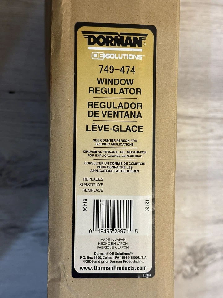 Regulador de ventana delantero izquierdo para Mazda MX5 Miata 2006-2015 2007 2008 2009 Dorman Foto 3 de 4