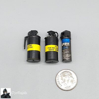 1:6 Very Hot Toys SDU Grenades (x3) for 12'' Figures SWAT VHT