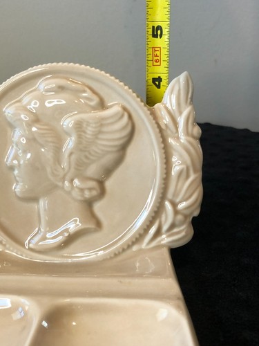 McCoy Ceramic Mercury Dime Savings Bank of Brooklyn, Promotional Dresser Caddy - Picture 10 of 12