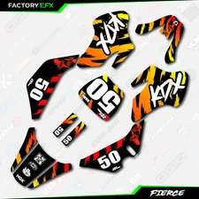Retro Fire Fierce Racing Graphics kit Fits 03-06 Kawasaki Kdx50 Kdx 50 Decal
