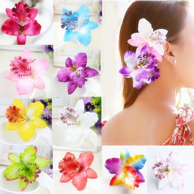 Barrette à Cheveux Papillon Orchidée Vintage - Style Rockabilly, Années 20 | Neuf Avec étiquettes