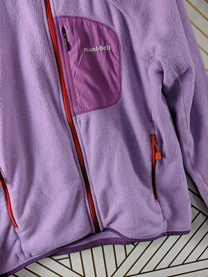 mont-bell ライフジャケット パープル Montbell Kids Youth Climaplus Fleece Jacket Turtleneck Full Zip