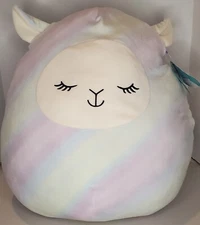Rainbow Llama Squishmallow Yareli 5/5/22 Squishdate NEW 16” Easter Edition