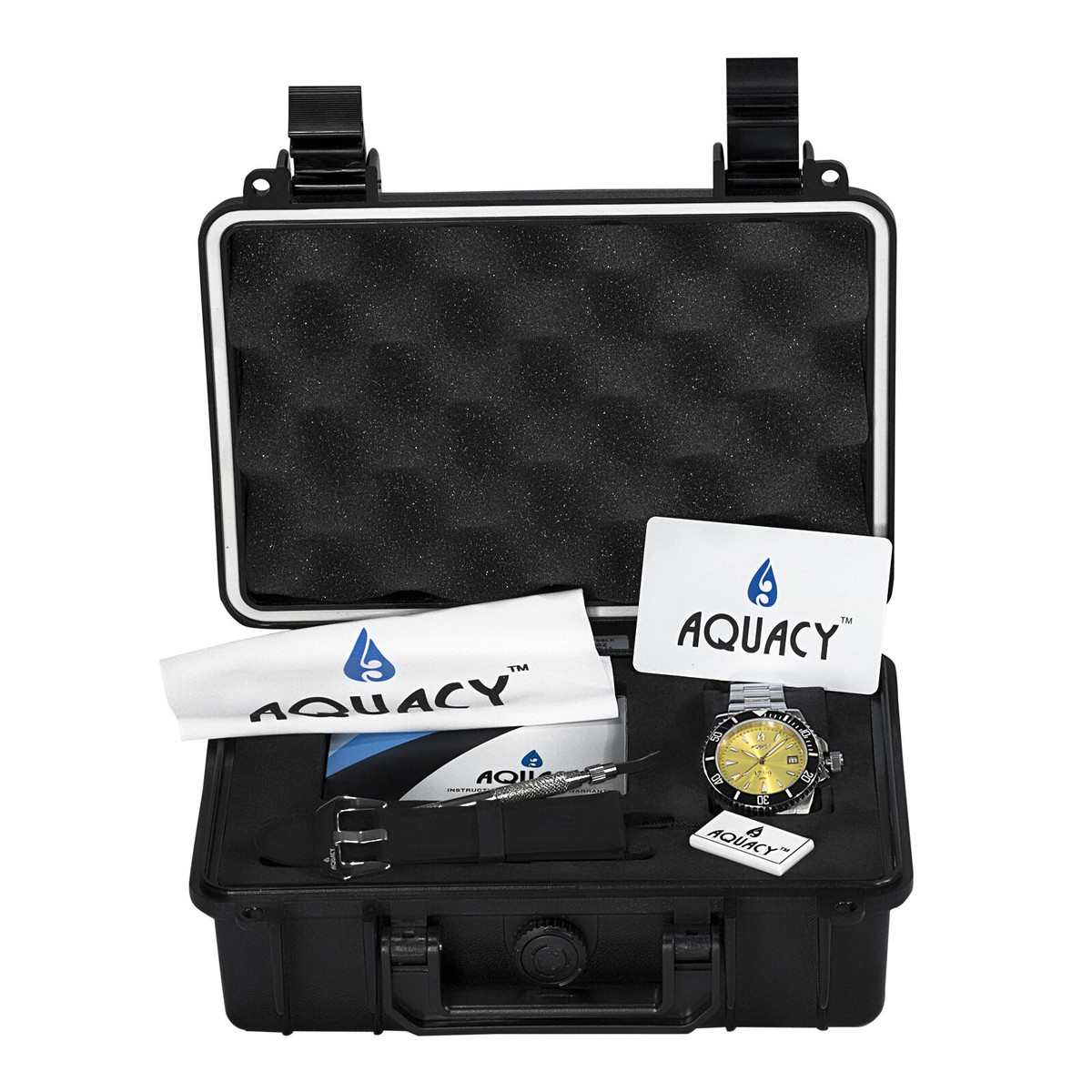 Aquacy 1769 Hei Matau Men's Automatic 300M Yellow Diver Watch ETA