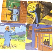 Ted Benoit Rare 8 Sous-Bock Publicitaire Whisky Jameson l'Irlandais 1998