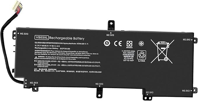 Batterie HP Envy 7265NGW VS03XL de 52Wh pour ordinateur portable