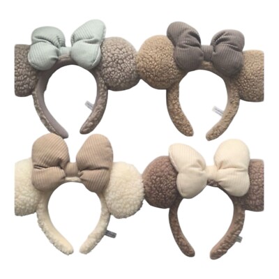 NEW Japan Tokyo Disney Resort Brown Minnie Winter Ears HeadBand NEW Japan Tokyo Disney Resort Brown Minnie Winter Ears  main image 4