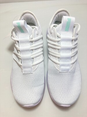 PUMA Women's Star Vital Athletic Training Shoes White & Green NEW!