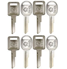 4x New Uncut Door & Ignition Key Blank Sets For Jeep with Logo 321815+321816