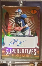 2021 illusions Superlatives Auto - Plaxico Burress #SU-2 NYG GIANTS Cheddar Bob