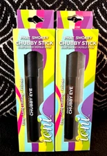 🌺2pk IONI PHAT SMOKEY EYE BLACK CHUBBY STICK EYELINER CREAMY MATTE PENCIL LOT