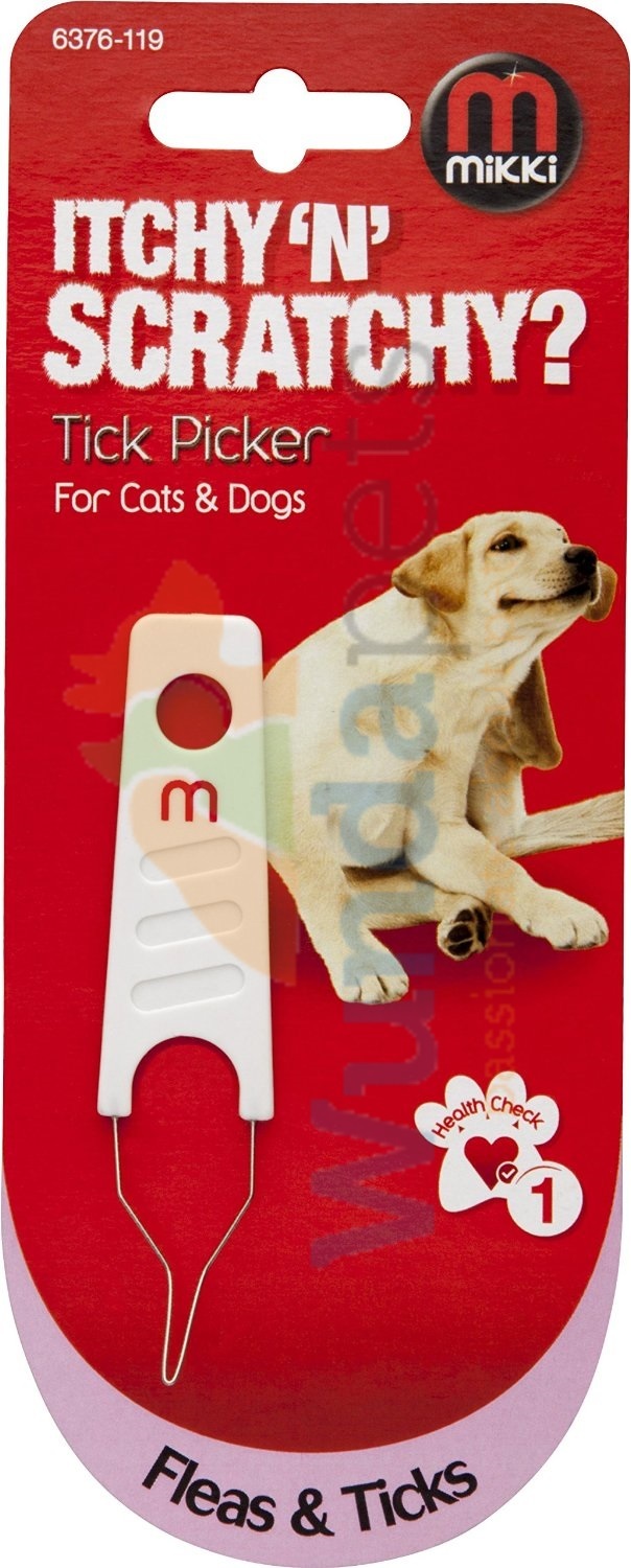 MIKKI TICK PICKER REMOVAL TOOL OF TICKS ON DOGS PUPPIES & CATS 6376119