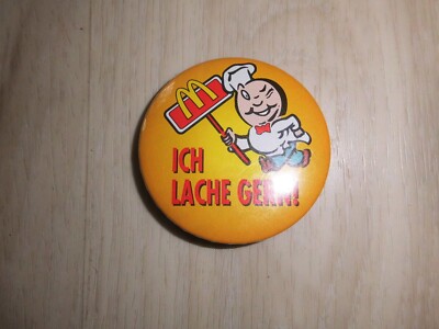 Button Anstecker McDonalds Rund Metall