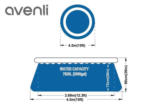 Pool Komplettset QuickUp Set 457 x91cm Schwimmbecken Schwimmbad Aufstellpool - Bild 20 von 22