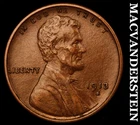 1913-S Lincoln Wheat Cent - Almost Uncirculated  Semi-key  Better Date  #i5118