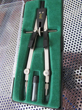 Vintage Helix Compass Drafting Drawing Precision Tool with Plastic Case