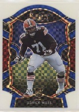 2020 Panini Select Concourse Blue Prizm Die-Cut Jedrick Wills #90 p8v