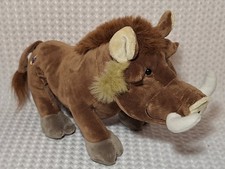 Warthog Brown Plush 10" Stuffed Animal Webkinz by Ganz