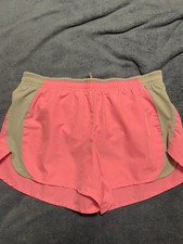 Womens Danskin Now Pink And Gray Running Shorts Size Large 12-14