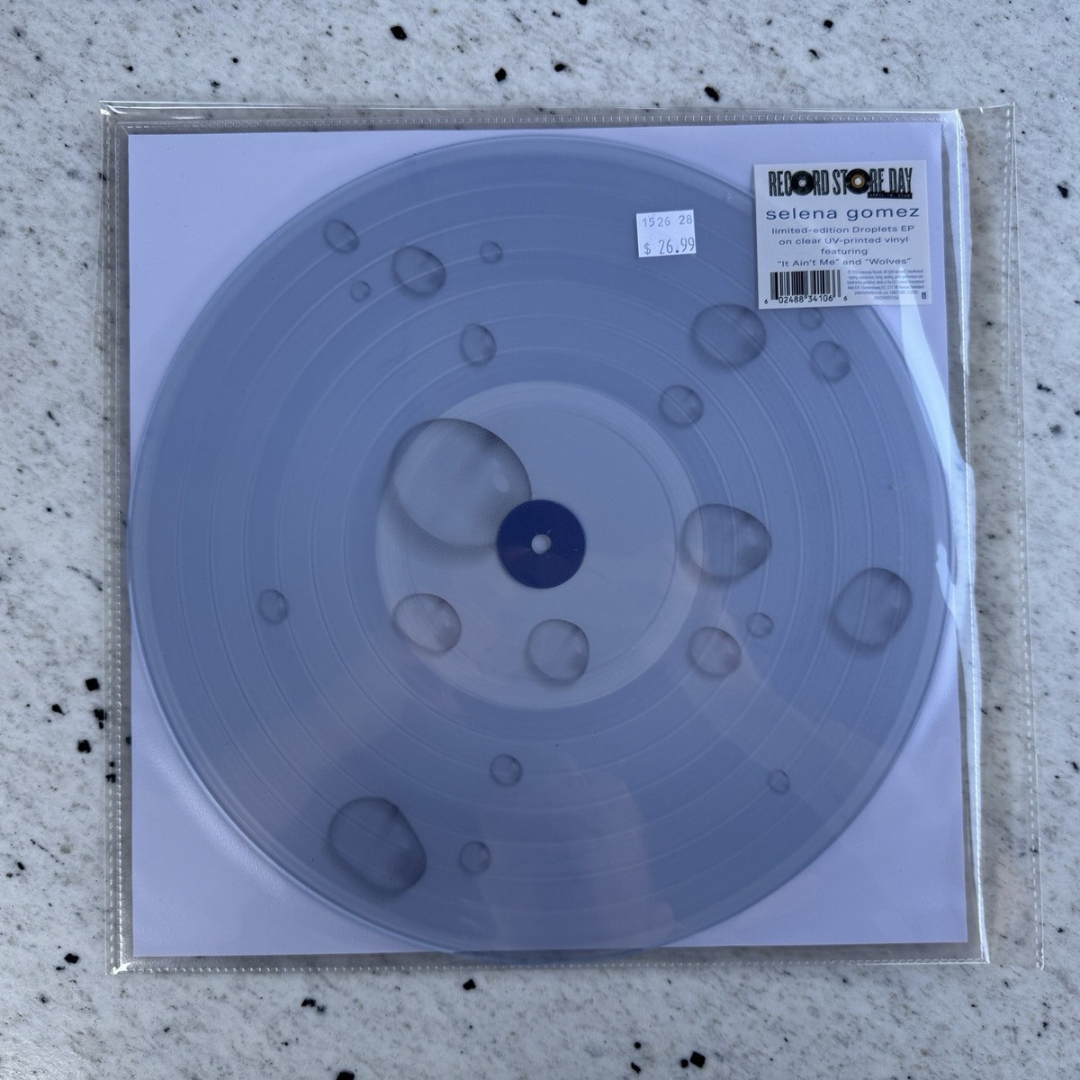 Selena Gomez - Droplets Clear Glitter Colored Vinyl EP RSD | eBay