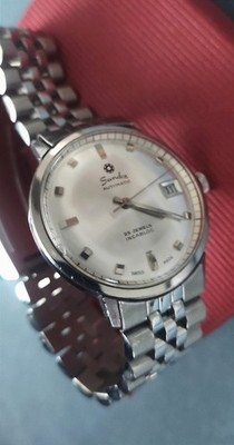 ''SANDOZ'' Automatic ,Vintage Swiss made, 25 Jewels, Edelstahl, revidiert 01/2026!