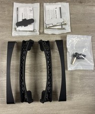 PELLA 4 PANEL SLIDING DOOR OXXO HANDLE SET IN BLACK NEW W/ THUMBTURN  HARDWARE