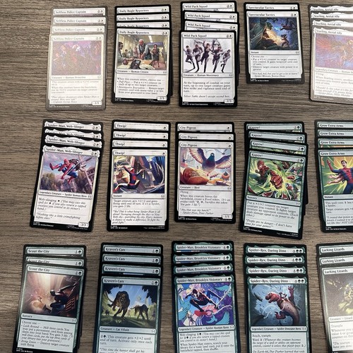 MTG Magic The Gathering Marvel Spider-Man Lot 270+ Commons Spider-Sense Promo - Picture 8 of 17