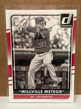 ⚾️ 2016 Donruss MIKE TROUT Millville Meteor 🔥 SSP B&W Photo Nickname Variation
