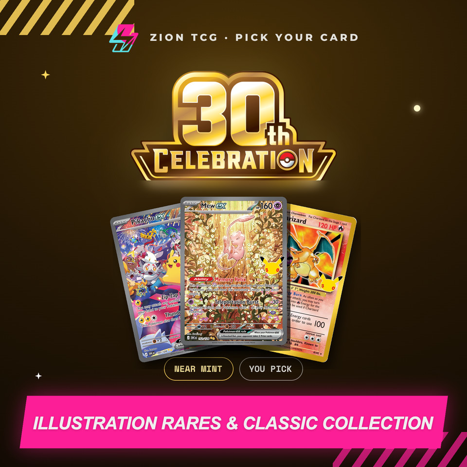 Pokemon 30th Celebration Illustration Rare SIR & Classic Collection You Pick NM