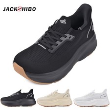 Womens Wide Toe Road Running Shoes Slip in Free Hands Memory Foam Tennis Sneaker