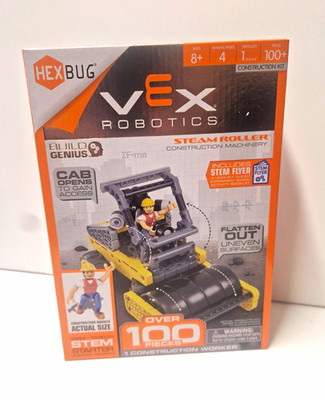HEXBUG VEX Robotics Steam Roller Konstruktionsbausatz 100+ Teile STEM 8+