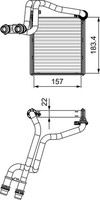 Valeo 811536 WäRmetauscher, Innenraumheizung FüR VW