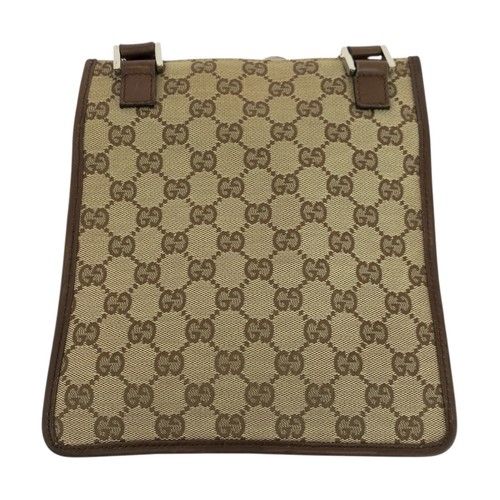 GUCCI 92562 Schultertasche Schultertasche Beige Braun Silber Hardware GG Canvas GG - Bild 2 von 10