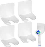 ZahnbüRstenhalter 4 Pack Weiß Selbstklebend Wandmontage Bad