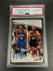 TIM DUNCAN / LARRY JOHNSON 1998 TOPPS STADIUM CLUB CO-SIGNERS DUAL AUTO PSA