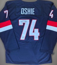 TJ Oshie Signed Autographed 2014 USA Olympics Jersey Hockey PSA/DNA