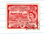 ST Christopher Queen Elizabeth II Postage STAMP 4 Cents SA-31 — photo 3