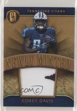 2017 Panini Gold Standard Newly Minted Memorabilia Prime /25 Corey Davis #3 0p4b