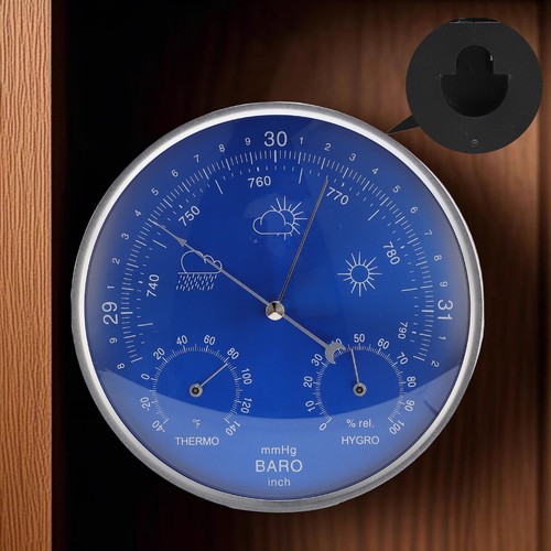 Thermometer Barometer Hygrometer Wall Hanging Thermometer Barometer Hygrometer - Picture 3 of 12