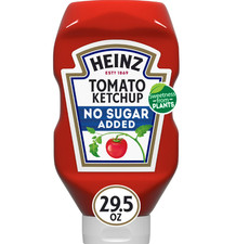 Heinz Tomato Ketchup with No Sugar Added, 29.5 oz Bottle