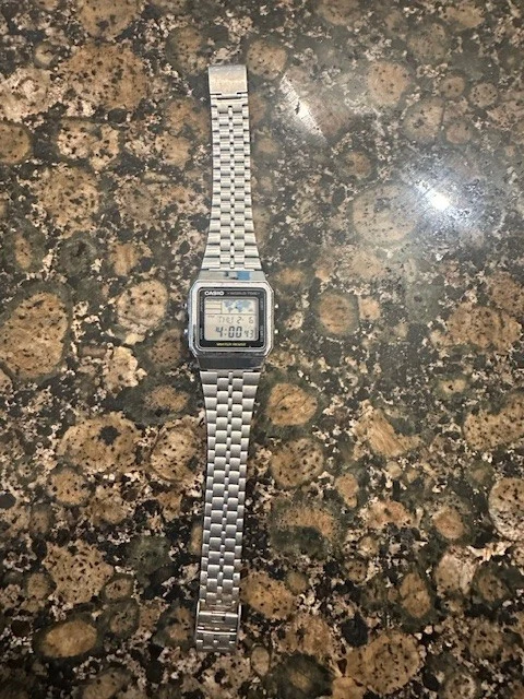 Casio Watch A500WE Mens Retro Digital World Time, photo 1 of 5