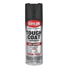 Tough Coat Advanced with Rust Barrier Technology Spray Paint, 15 oz, Black, Flat