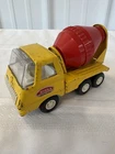 Vintage 1970 Tonka Cement Mixer Truck 5” Red Yellow Die-Cast Metal Toy