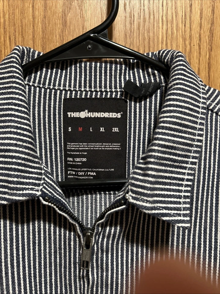 Chaqueta a Rayas The Hundreds Talla Mediana Retro Genial Foto 3 de 4