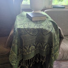 Green Tablecloth Table Cover 25x60 In