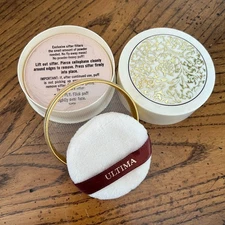 Vintage Revlon Ultima II Translucent Face Powder Container 1.5 oz New Sealed