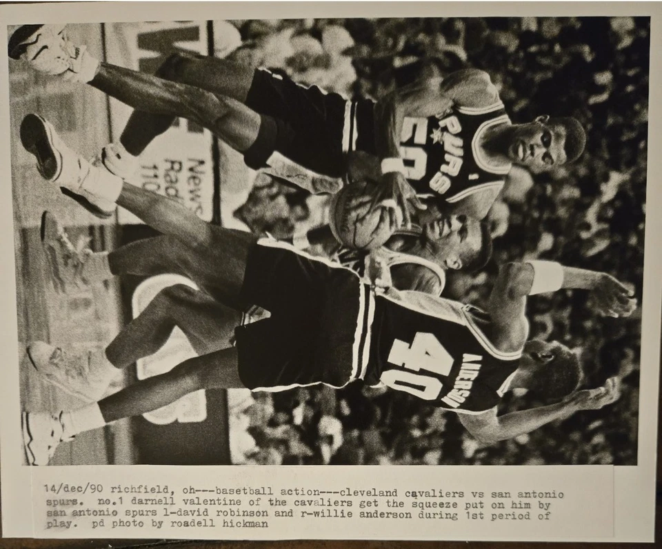 David Robinson, San Antonio Spurs, foto original tipo 1, foto de prueba, 8x10 Foto 2 de 3
