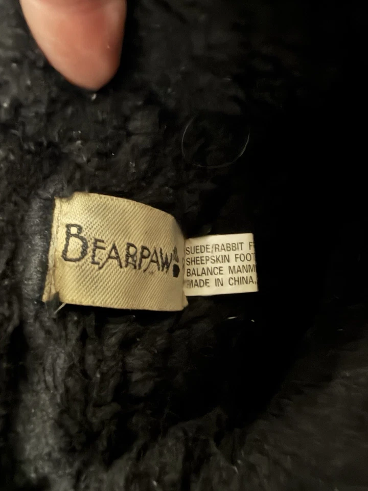 BearPaw Botas de Invierno Mujer Talla 9 Piel de Oveja Gamuza Piel de Conejo Pull On Mezcla de Lana Foto 3 de 4