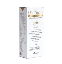 UV Doux Gold Silicone Sunscreen Gel SPF 50 pa  50 gm Long Expiry