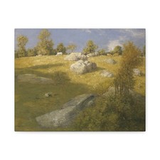 J. Alden Weir, born West Point, NY - Upland Pasture - ca. 1905 - Canvas Wall Art